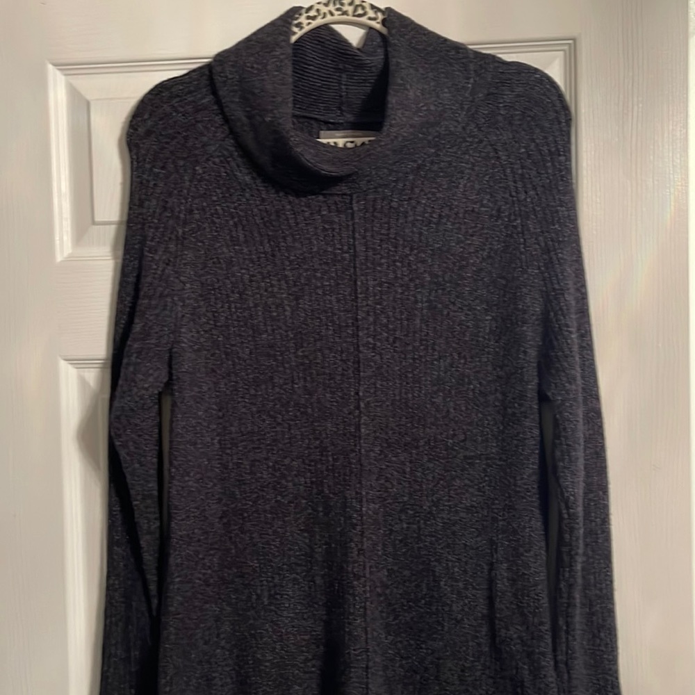 Cowl Neck Navy Pullover Sweater - Like New